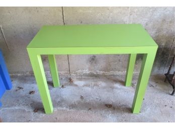 Vintage Mid-Century Modern MCM Cool Green Parson / Console / Sofa Table.