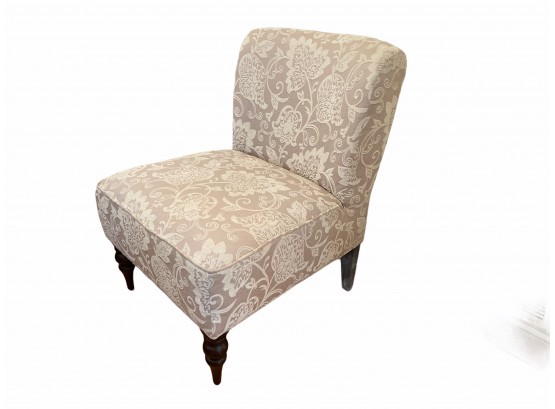 Soft Cream On Beige Upholstered Side Chair 26' X 31'