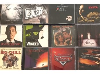 12 Movie Soundtrack CDs