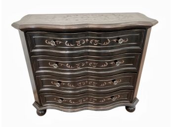 Four Drawer Painted Chest With Bow Front