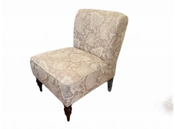 Soft Cream On Beige Upholstered Side Chair 26' X 31'