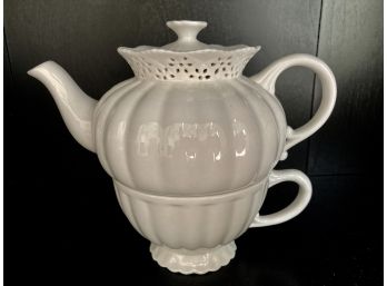 Tea For One China Teapot And Cup