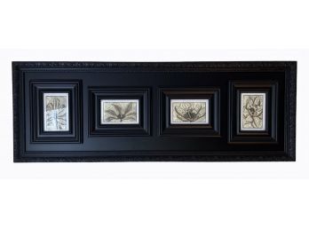 Black Frame With  Botanical Prints - Or Photos Of Your Choice. 42' X 15'