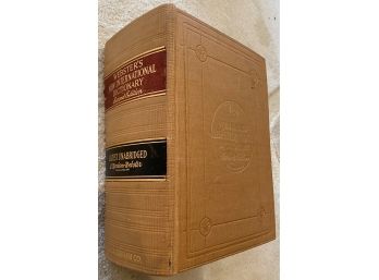 Webster Second Edition- International Dictionary With Colored Plates Ca. 1950