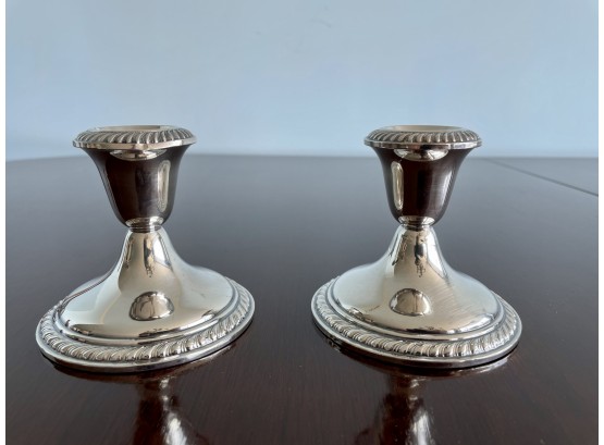 Alvin Weighted Sterling Candle Holders