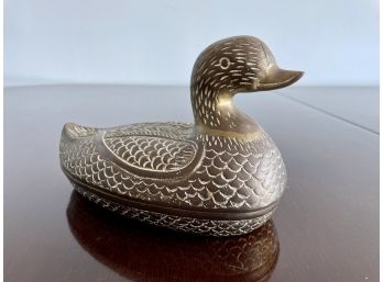 Brass Duck Covered Box