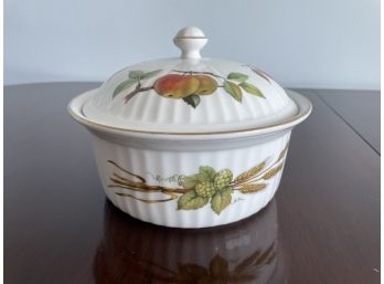 'Evesham' By Royal Worcester Porcelain Covered Casserole Serving Dish