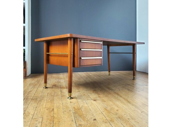 60s Floating Drawer Sigma Series Executive Desk By Stowe Davis