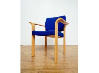 70s Danish Magnus Olesen Chair Designed By Rud Thygesen & Johnny Sorensen