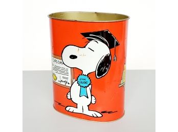 1969  Peanuts Wastebasket  In Great Shape By Cheinco