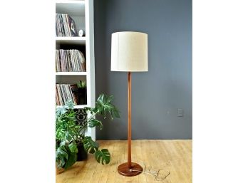 60s Danish Solid Teak Floor Lamp