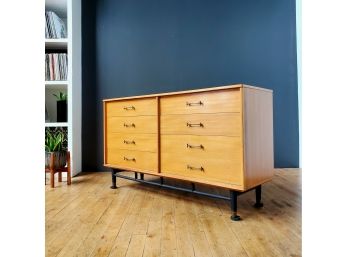 Early Milo Baughman ' Todays Living ' 8 Drawer Low Chest Dated 1955