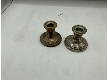 Pr. Sterling Weighted Candle Holders