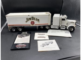 Vintage Jim Beam Classic 18 Wheeler Tractor Trailer Decanter Full Never Opened