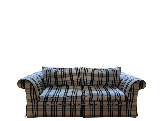 Plaid Sofa Upholstered By Nautical Needles*