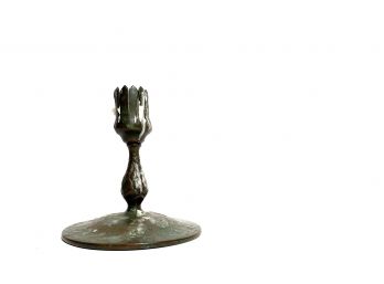 Tiffany Studios New York - Antique Bronze Candlestick Holder