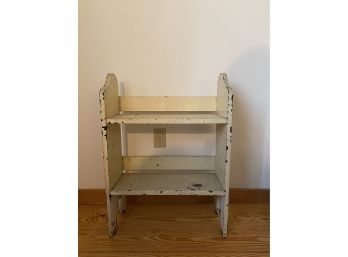 Weathered And Rustic Look Solid Wood Small Book Nook Shelf