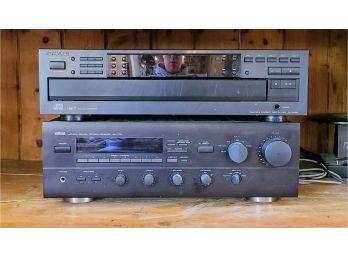 YAMAHA Natural Sound Stereo Receiver & KENWOOD 5 Disc CD Player