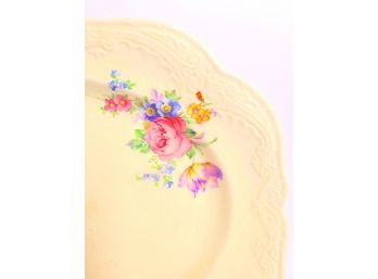 Shabby Chic Oval Floral Platter