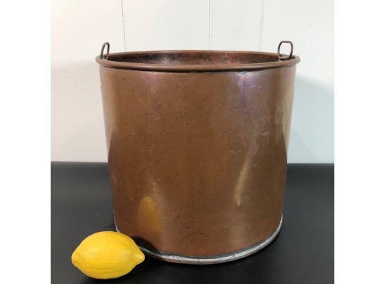 Tall Vintage Copper Pot 10'H X 11'Diameter