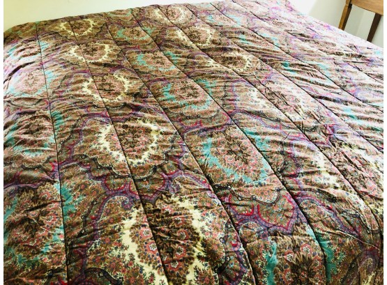 Ralph Lauren  Full/Queen Comforter Jewel Toned Paisley Print