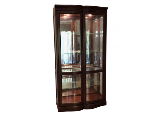 Bernhardt China Cabinet With Glass Shelves And Interior Light