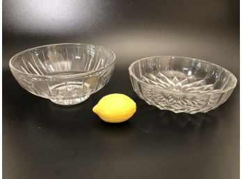 Add Detail - Pair Of Signed Crystal Bowls