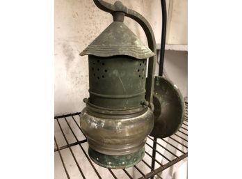 Antique Electric Copper Outdoor Lantern -  10'H