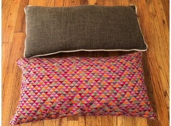 Pair Of Decorative Pillows  26'L X 13'H - Shades Of India