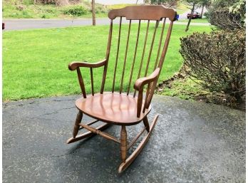 Wooden Rocking Chair With Pad