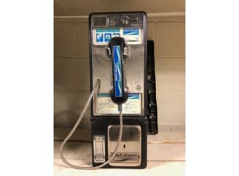 Vintage Bell Atlantic Pay Phone!!! (LOT B) 20'H X 7.5'W X 7'D  Back Is Off - HEAVY