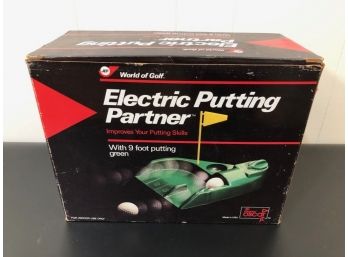 Electric  Putting Partner In Original Box With 9 Foot  Green