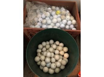 2 Large Containers Of Golf Balls - Get Chipping (lot 1)