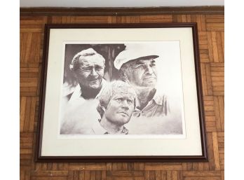 Golf Legends Framed Signed Print - Ron Ramsey 12.14.92 - 24'H X 28'L