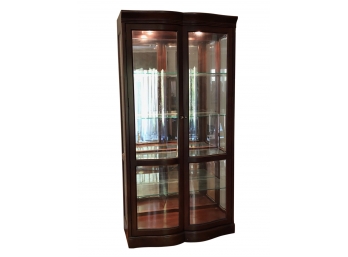 Bernhardt China Cabinet With Glass Shelves And Interior Light