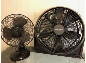 Table Top Multispeed Fan & Larger Air Monster Standing Fan
