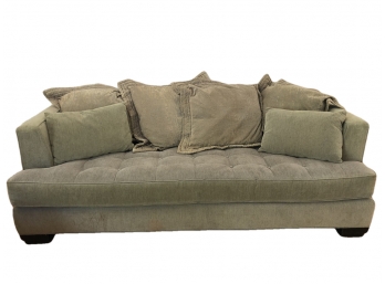 Larry Laslo Velvet Sofa From Bloomingdales 87'L -  Clean Modern Lines