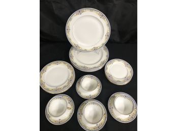 Epiag MONTREUXE 20pc China Czechoslovakia - Dinner, Salad, Bread, Cup/Saucers Discontinued