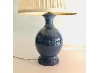 Navy Ceramic Lamp - 24 Inches