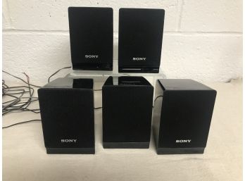 Sony Surround Sound Bookshelf Speakers - 5pc - Model SS-TS121 (4)  Model SS-CT121 (1)