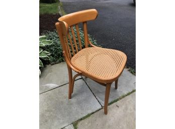 Blond Bentwood & Cane Chair - Bistro Style