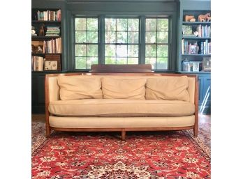 Art Deco Leather Sofa - 82' Alexandria Classic Furniture For Bloomingdales