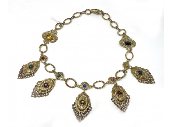 Ornate Jeweled Waist Belt