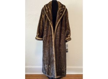 New Alpine Studios Faux Fur Coat, Size S