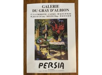 Alfred Persia Exhibition Galerie Du Gray DAlbion Vintage Poster