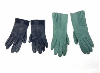 Pair Of Vintage Italian Gloves
