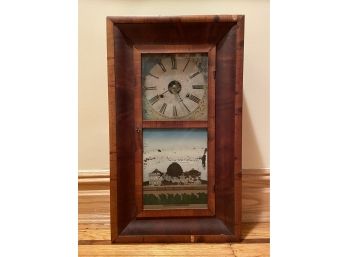 Antique 1851 Chauncey Jerome Patent Brass Clock
