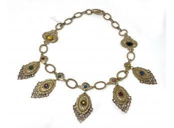 Ornate Jeweled Waist Belt