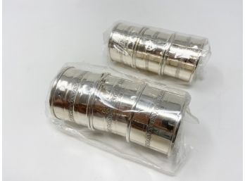 Set Of 6 Silver 830 Napkin Rings
