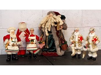 Great Collection Of Standing Santa's  & Mrs. Clause
